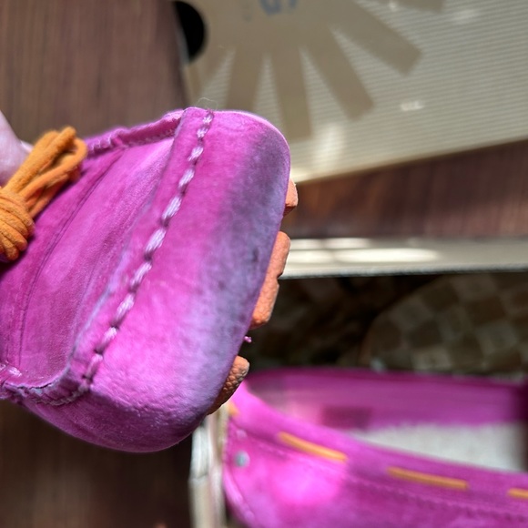 UGG W Meena pink suede slipper loafer size 9 - Picture 5 of 9